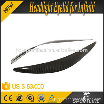Exterior Accessories Carbon Eyelids for Infiniti Q50 Hybrid 14-16